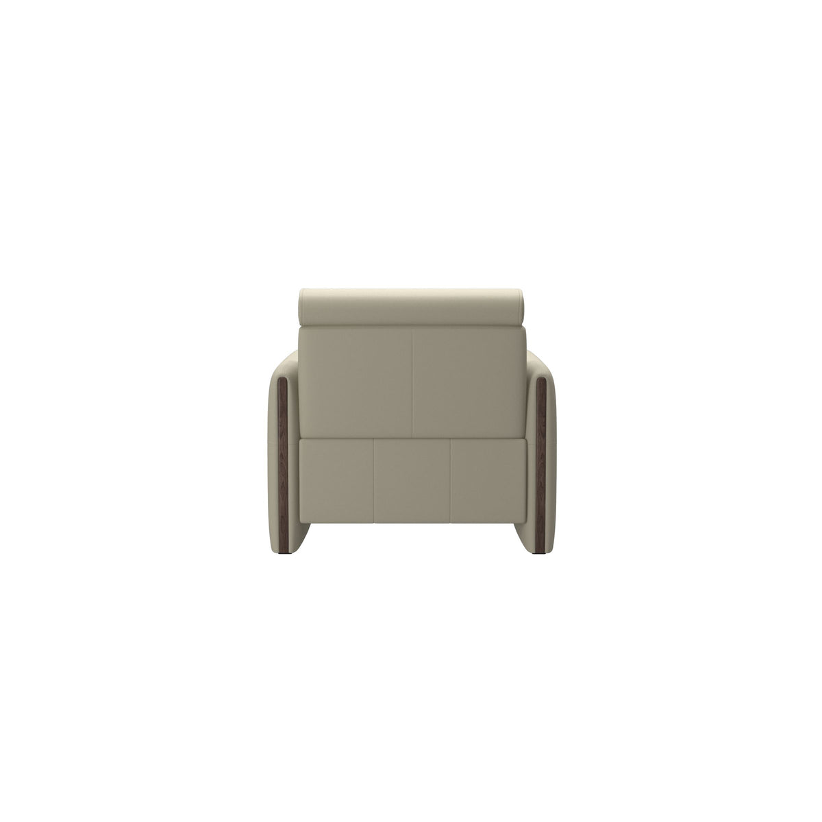 Emily Wood - Chair with Power - Paloma Light Grey - Wenge