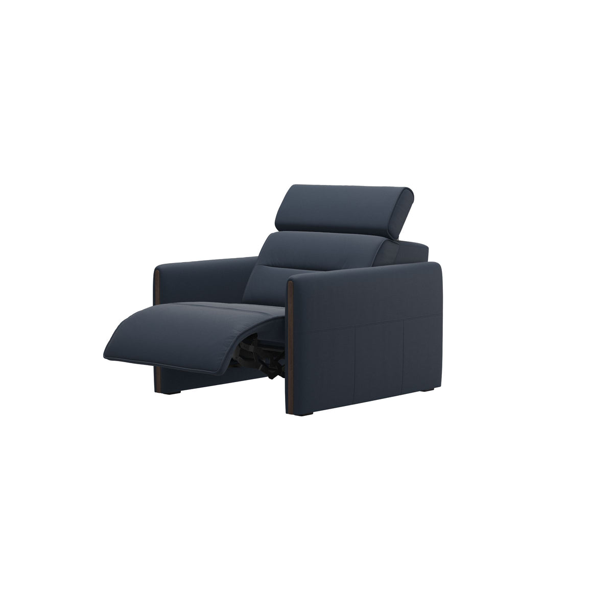 Emily Wood - Chair with Power - Paloma Oxford Blue - Wenge