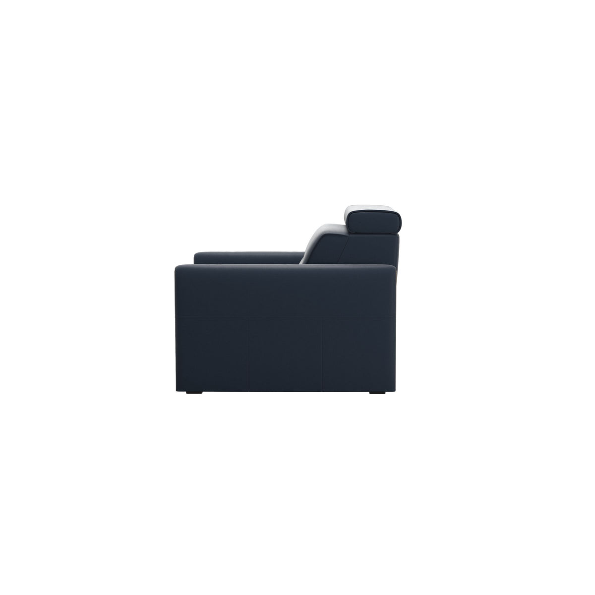Emily Wood - Chair with Power - Paloma Oxford Blue - Smoked Oak