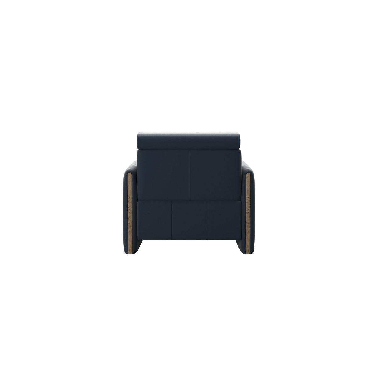 Emily Wood - Chair with Power - Paloma Oxford Blue - Smoked Oak