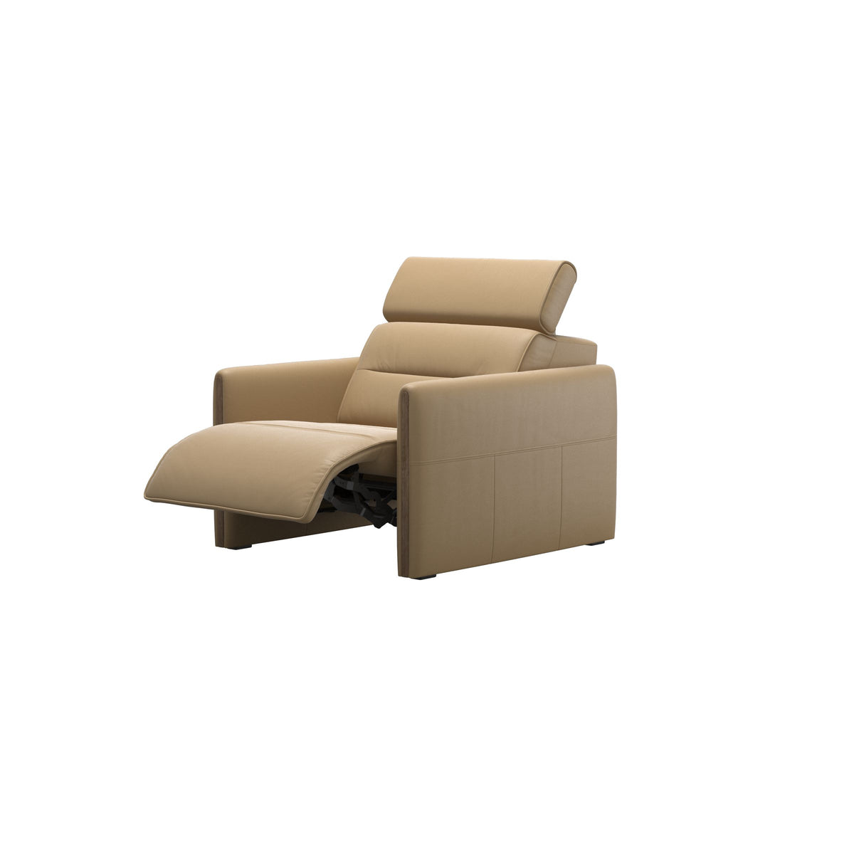 Emily Wood - Chair with Power - Paloma Sand - Smoked Oak