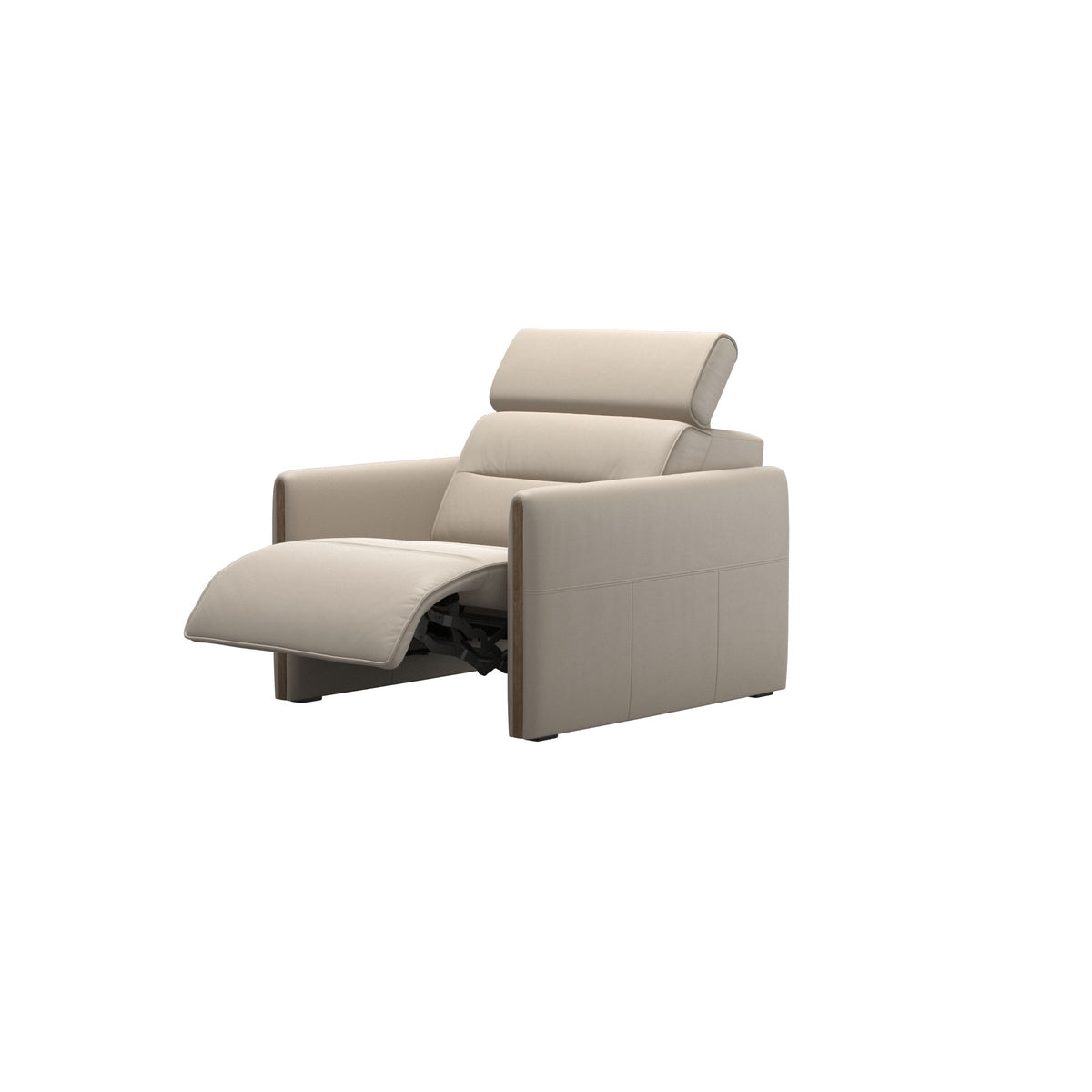 Emily Wood - Chair with Power - Paloma Fog - Smoked Oak