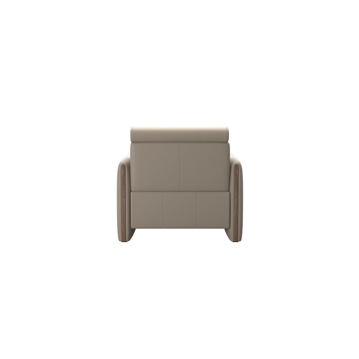 Emily Wood - Chair with Power - Paloma Mushroom - Walnut