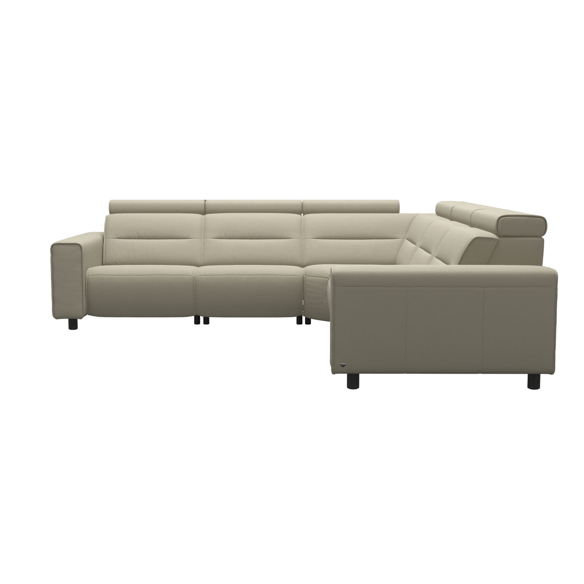 Emily Wide Arm - C22 Corner Sofa with 2 Power Seats - Paloma Light Grey - Grey
