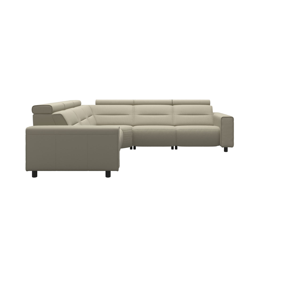 Emily Wide Arm - C22 Corner Sofa with 2 Power Seats - Paloma Light Grey - Grey