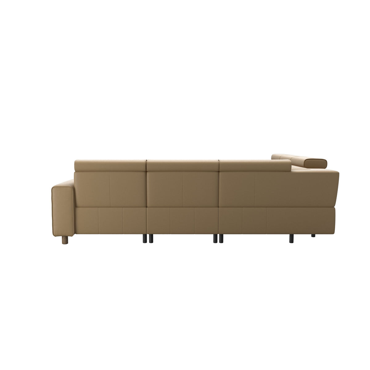 Emily Wide Arm - C22 Corner Sofa with 2 Power Seats - Paloma Sand - Smoked Oak