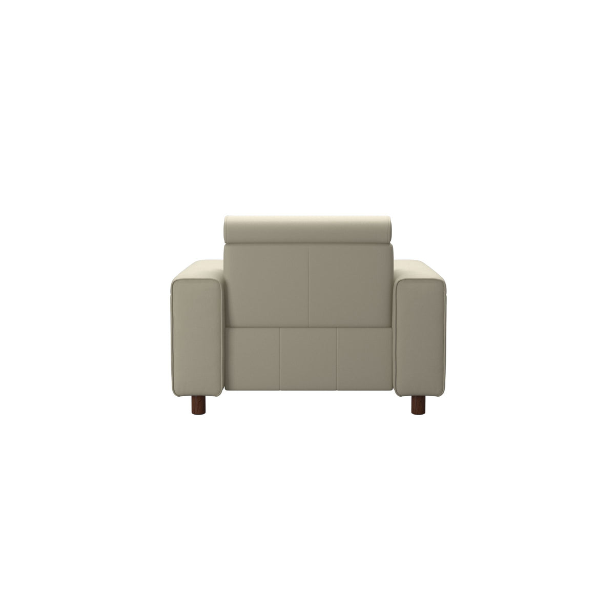 Emily Wide Arm - Chair with Power - Paloma Light Grey - Brown