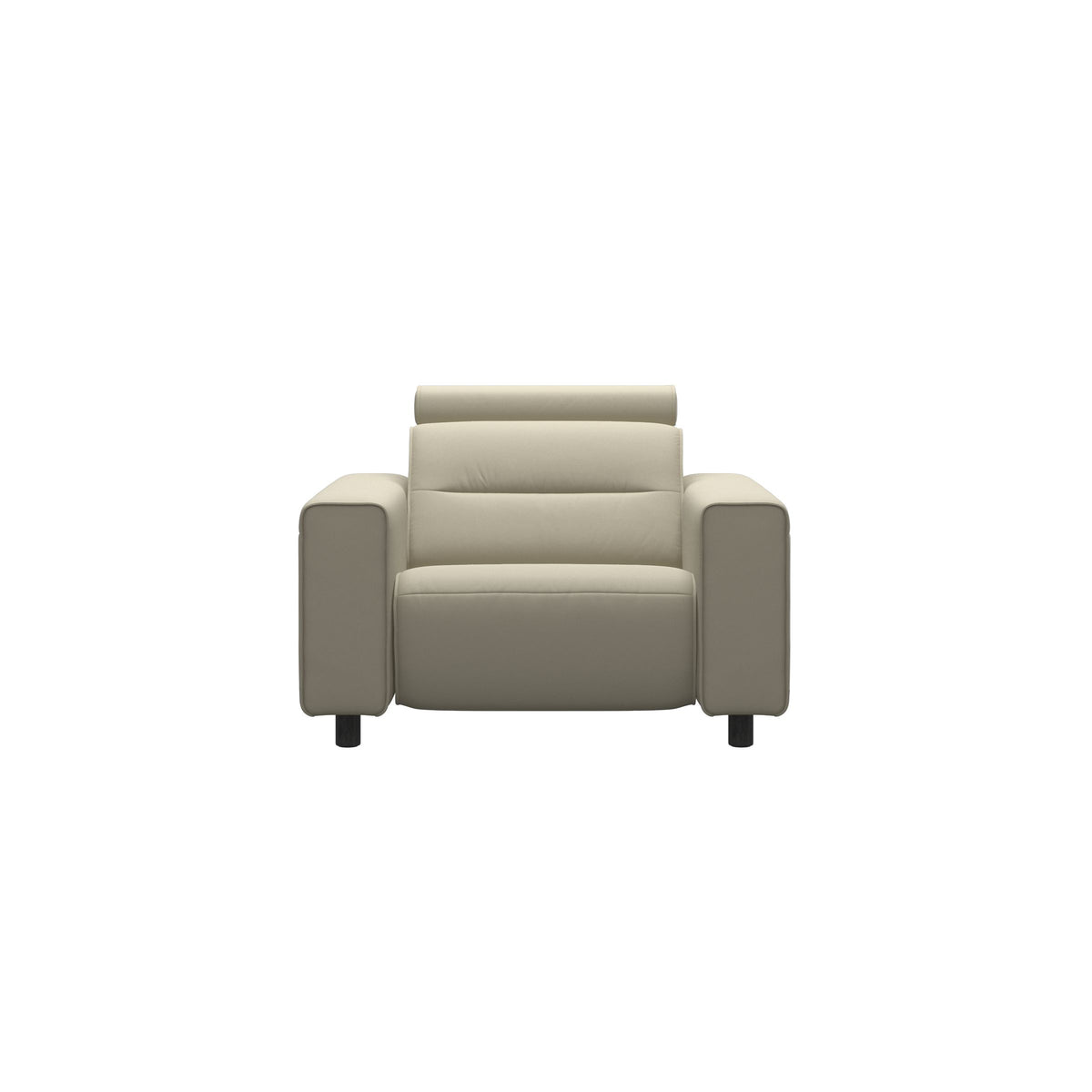 Emily Wide Arm - Chair with Power - Paloma Light Grey - Grey