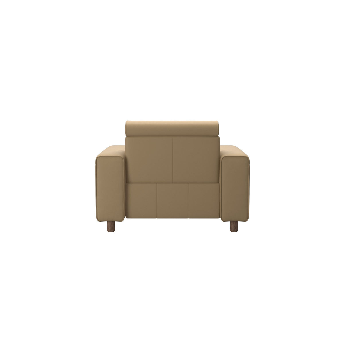 Emily Wide Arm - Chair with Power - Paloma Sand - Walnut