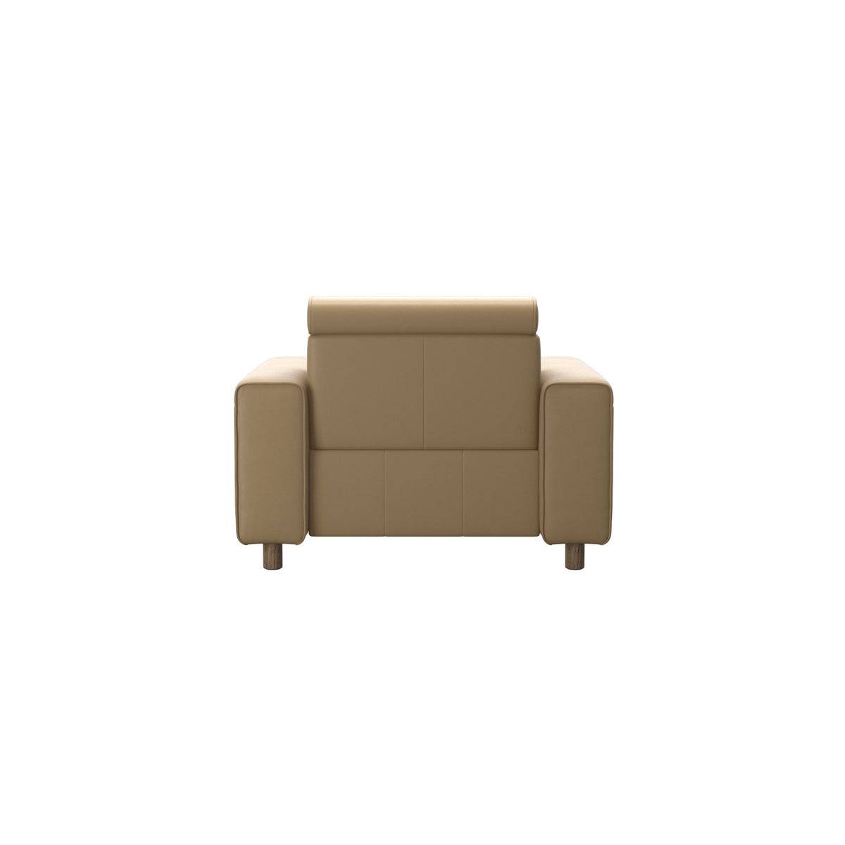 Emily Wide Arm - Chair with Power - Paloma Sand - Smoked Oak