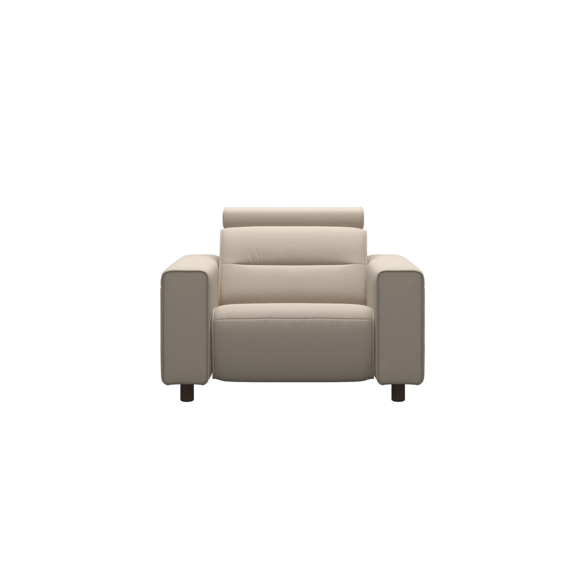 Emily Wide Arm - Chair with Power - Paloma Fog - Wenge