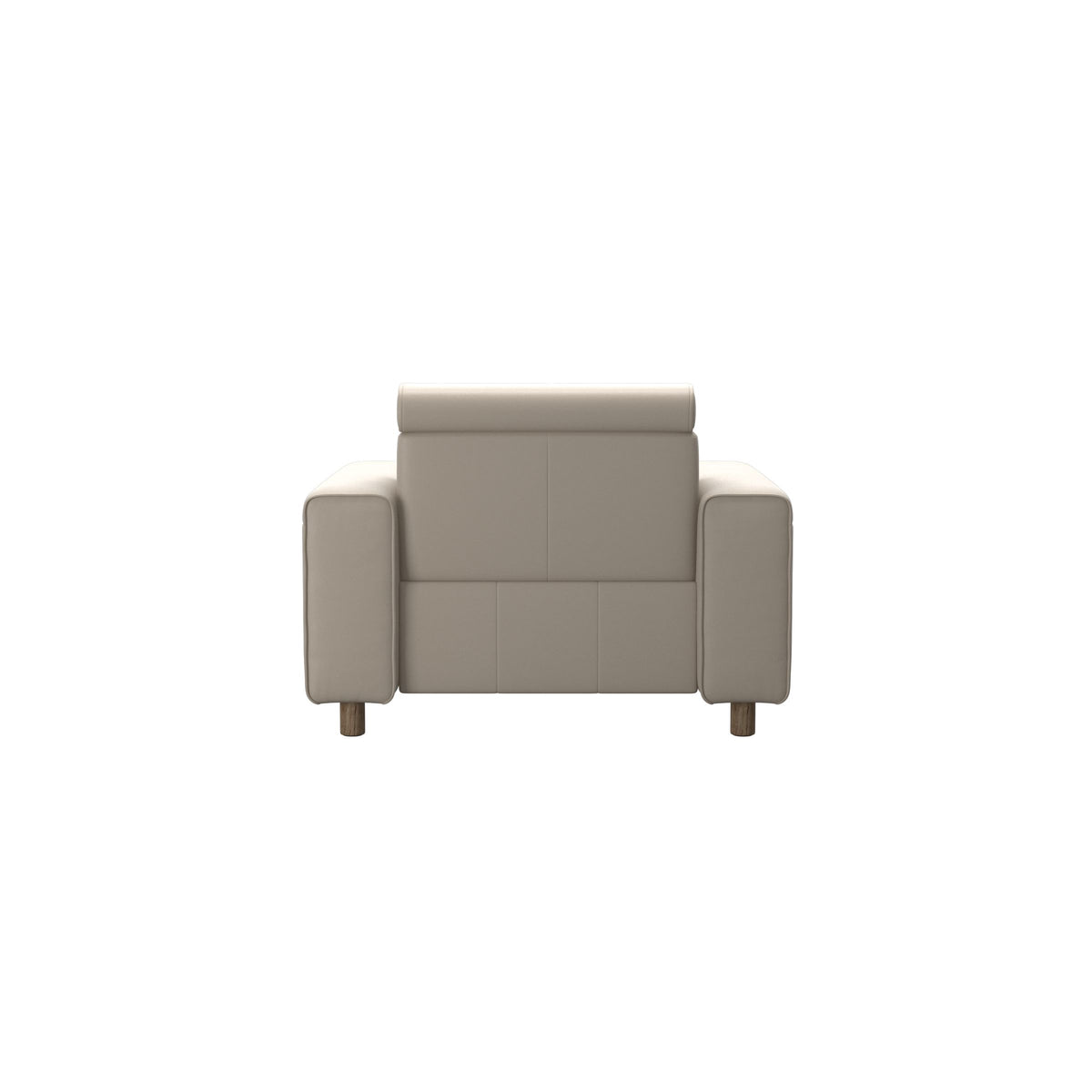 Emily Wide Arm - Chair with Power - Paloma Fog - Smoked Oak