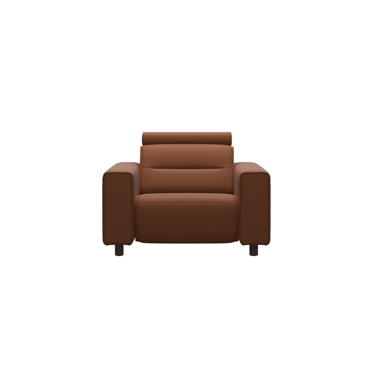 Emily Wide Arm - Chair with Power - Paloma New cognac - Wenge