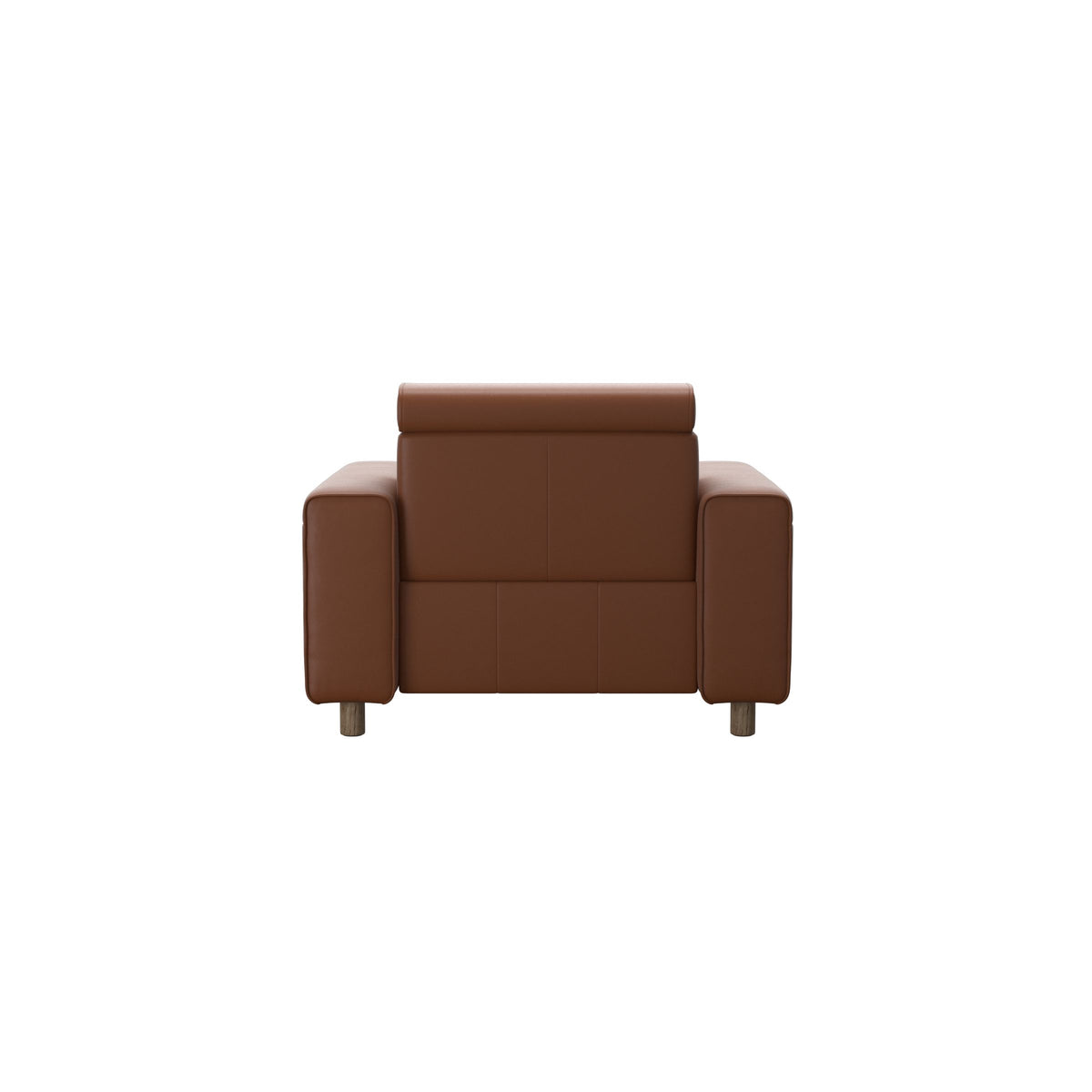 Emily Wide Arm - Chair with Power - Paloma New cognac - Smoked Oak