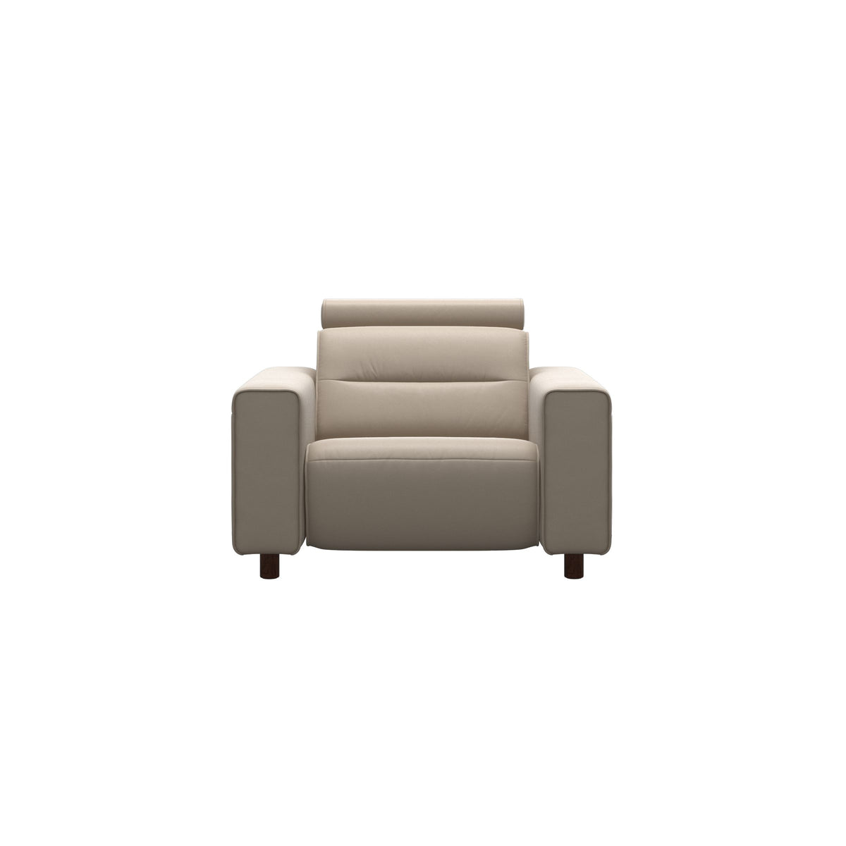 Emily Wide Arm - Chair with Power - Paloma Mushroom - Brown