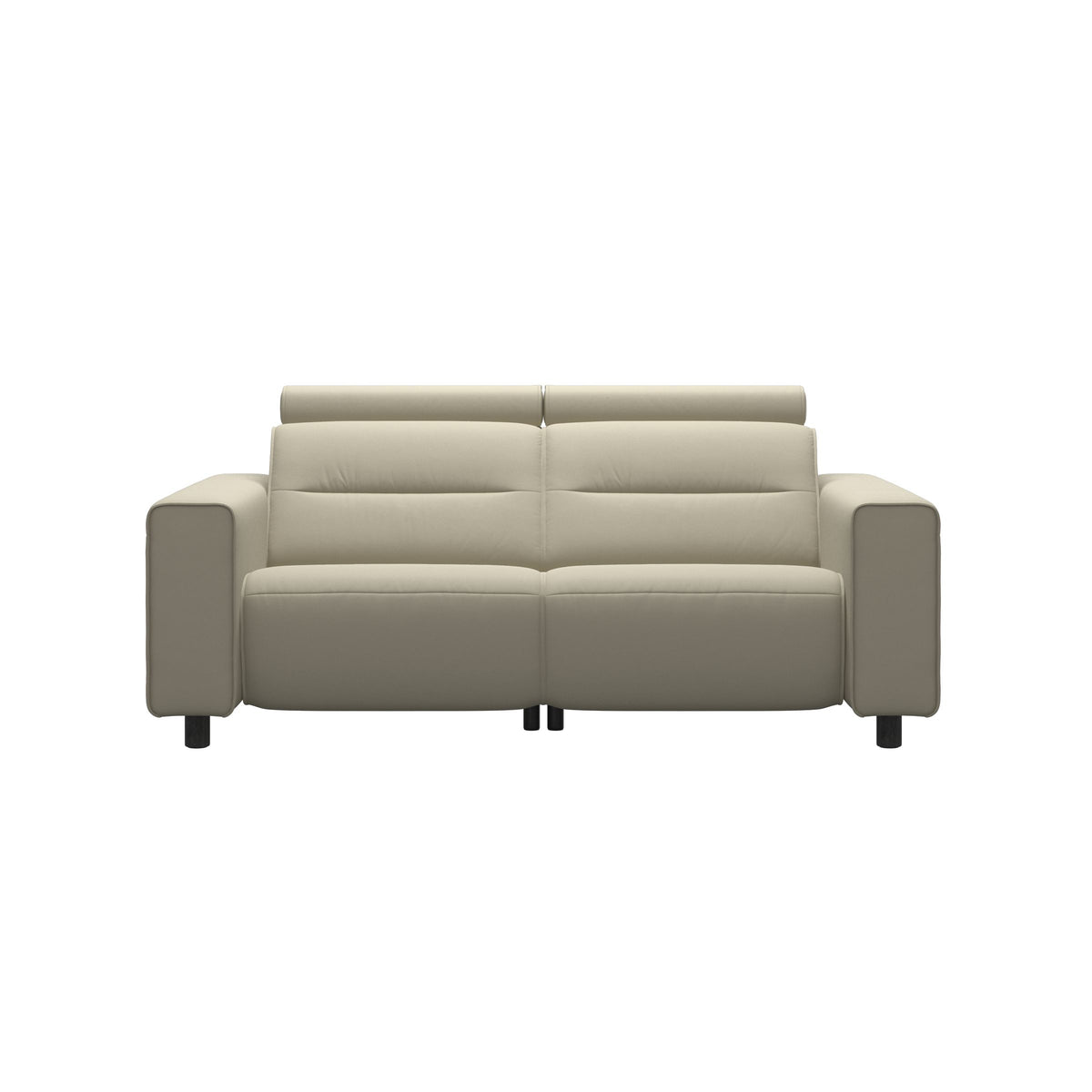 Emily Wide Arm - 2-Seater Sofa with 2 Power Seats - Paloma Light Grey - Grey
