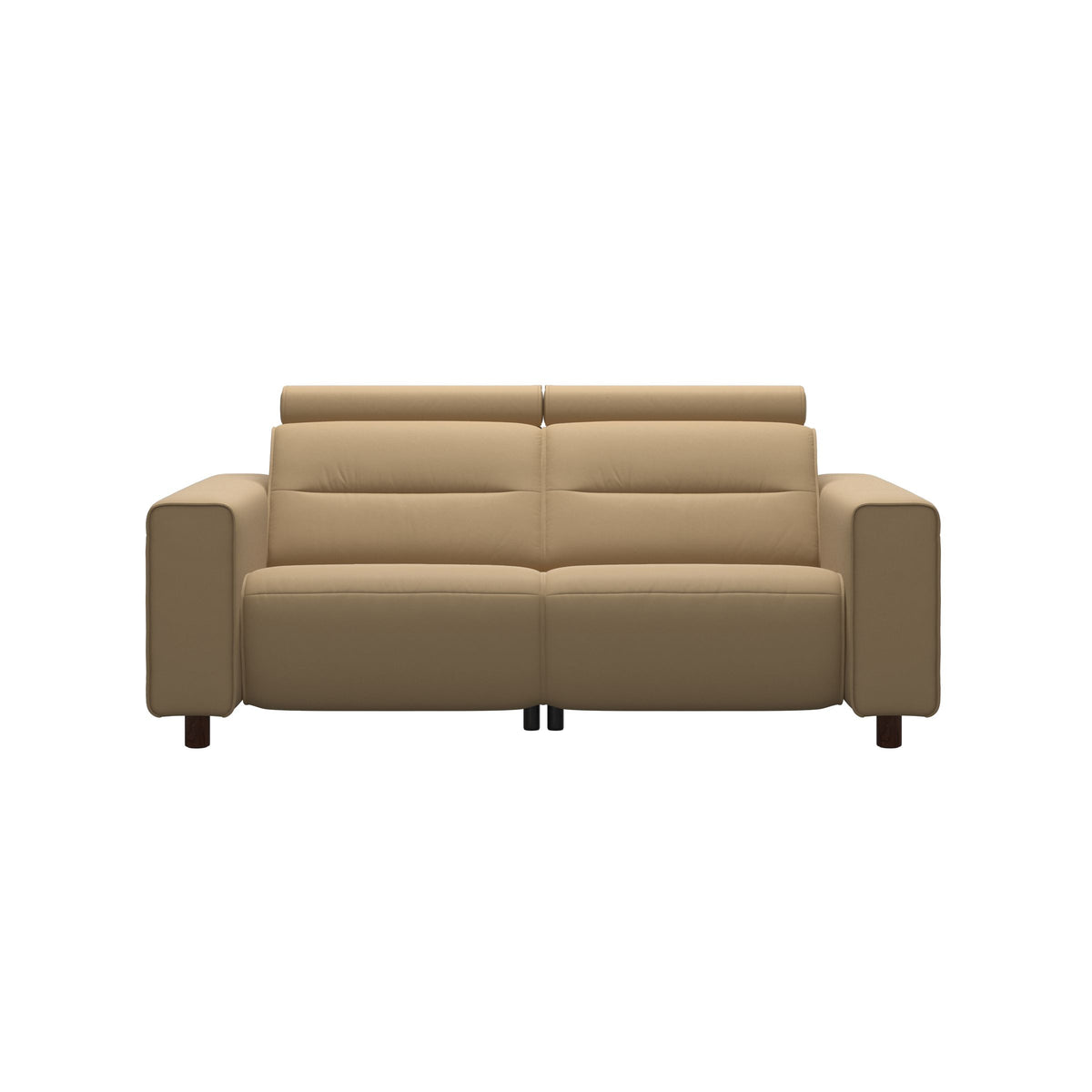 Emily Wide Arm - 2-Seater Sofa with 2 Power Seats - Paloma Sand - Brown