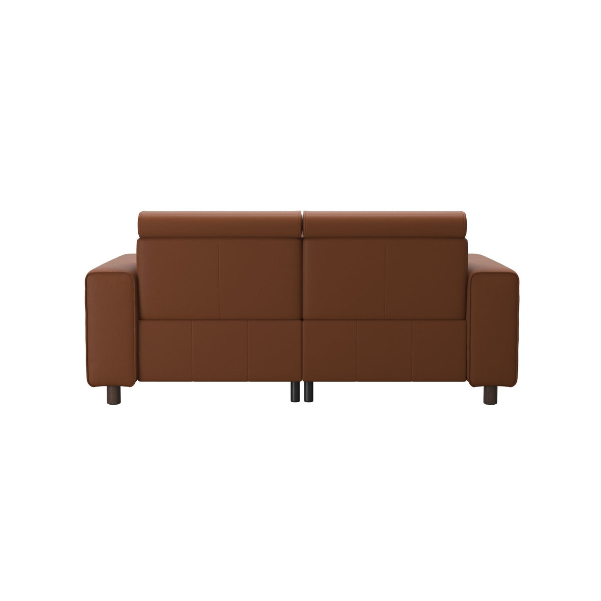 Emily Wide Arm - 2-Seater Sofa with 2 Power Seats - Paloma New cognac - Wenge