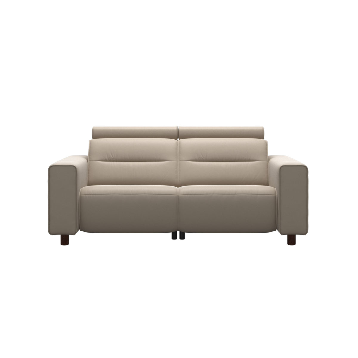 Emily Wide Arm - 2-Seater Sofa with 2 Power Seats - Paloma Mushroom - Brown