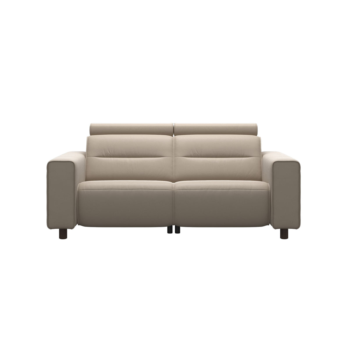 Emily Wide Arm - 2-Seater Sofa with 2 Power Seats - Paloma Mushroom - Wenge