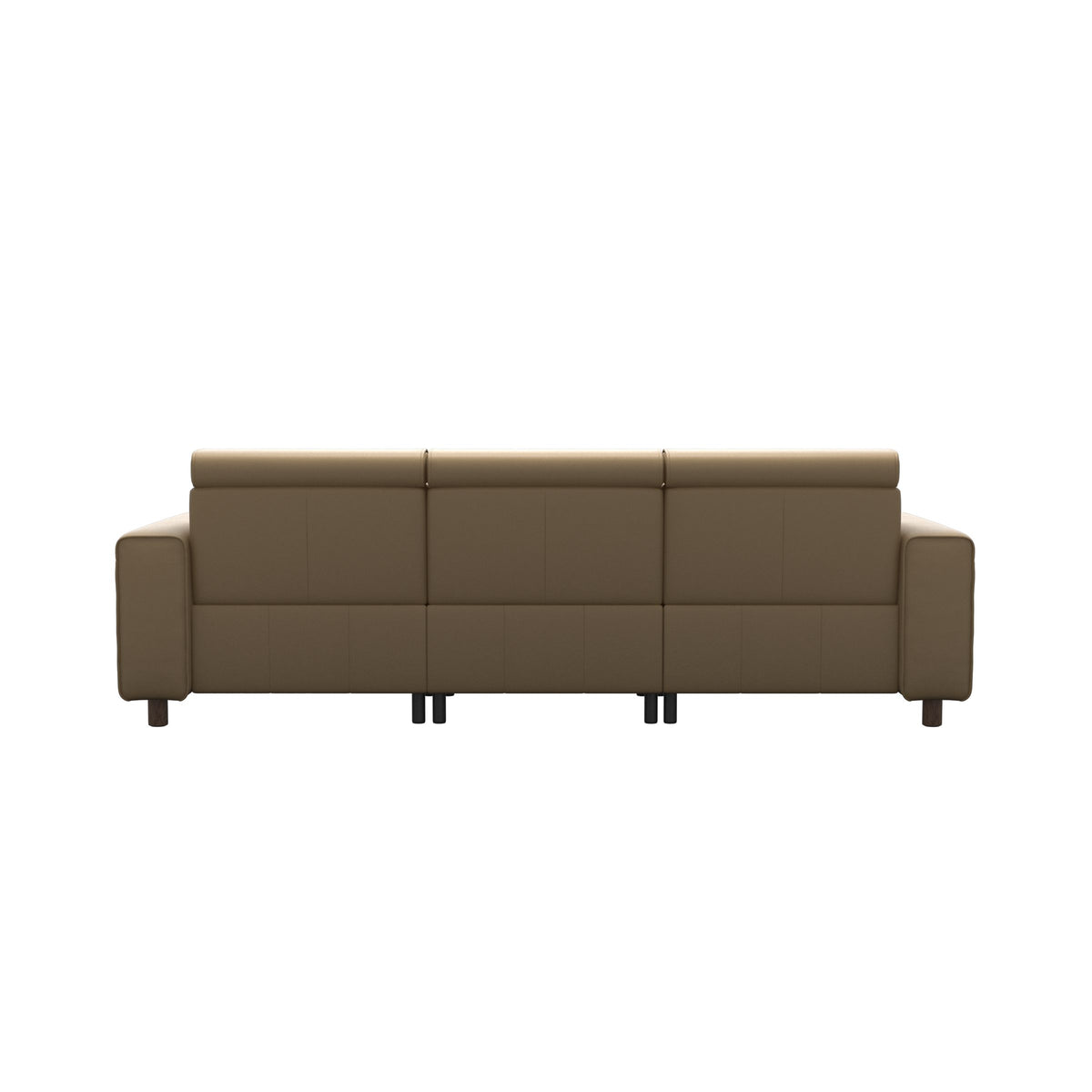 Emily Wide Arm - 3-Seater Sofa with 2 Power Seats - Paloma Sand - Walnut