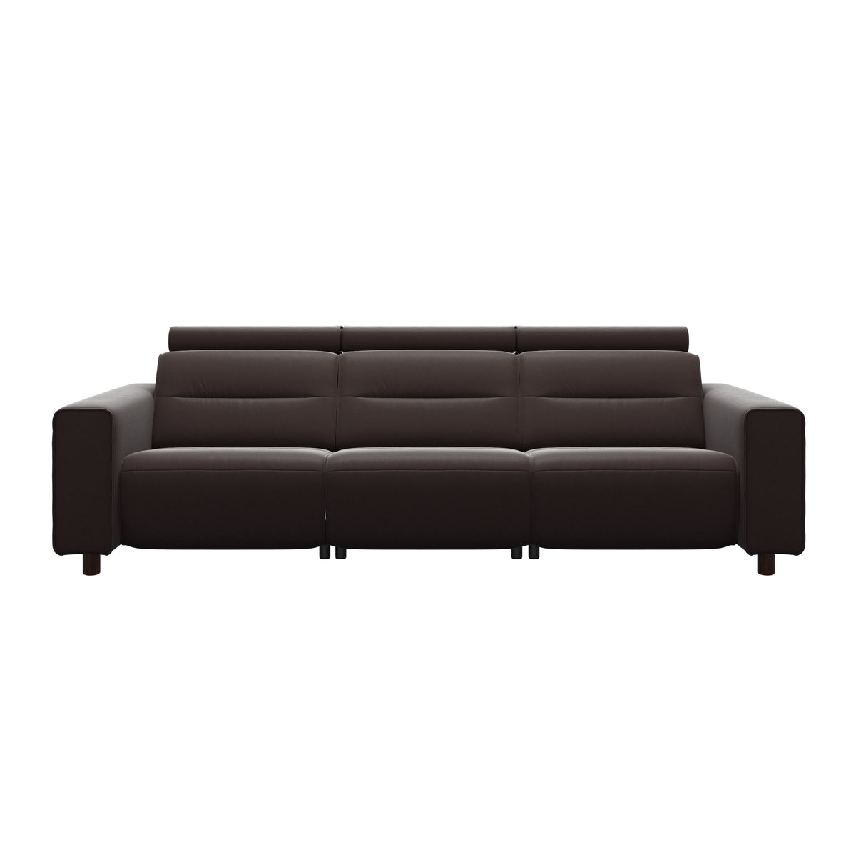 Emily Wide Arm - 3-Seater Sofa with 2 Power Seats - Paloma Chocolate - Brown