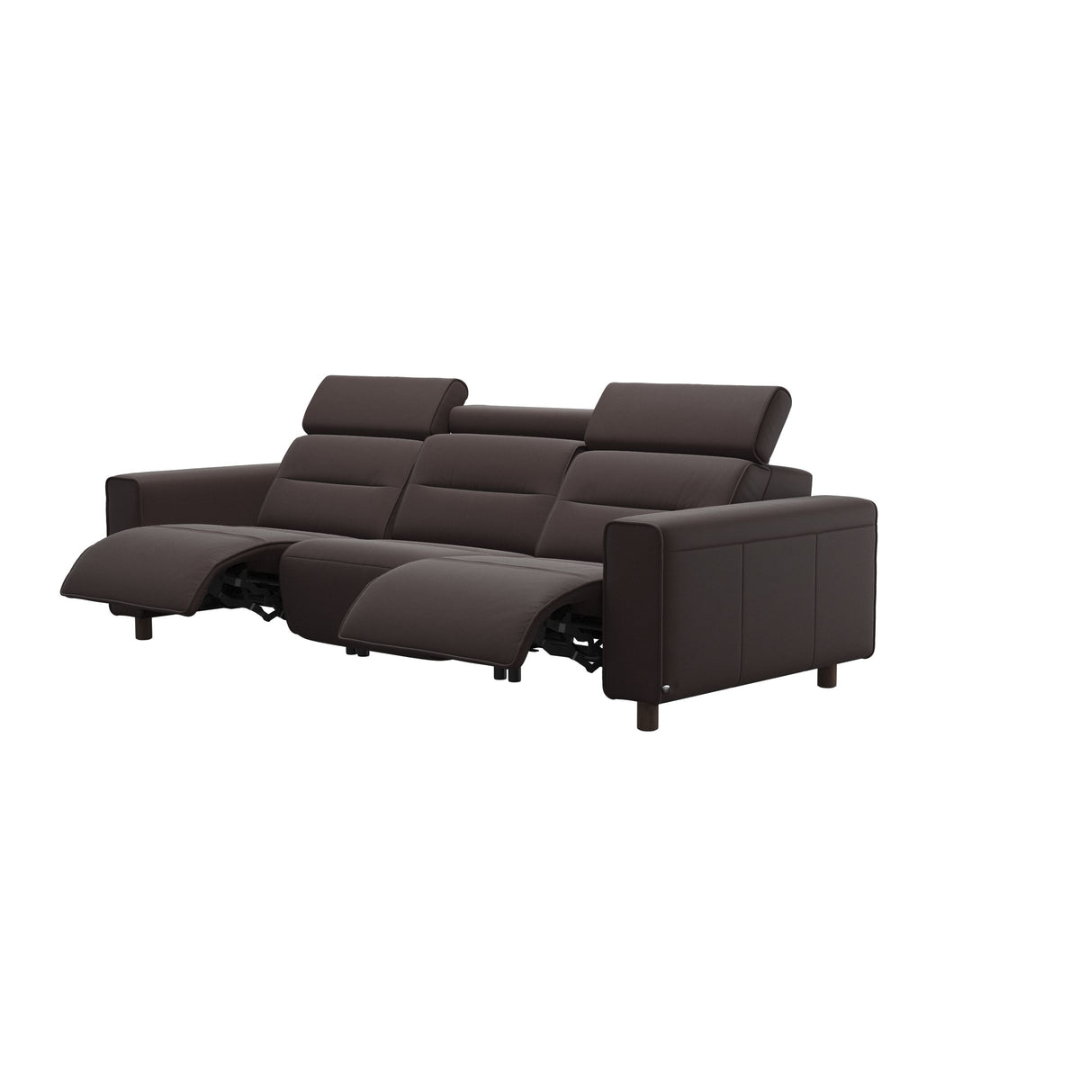 Emily Wide Arm - 3-Seater Sofa with 2 Power Seats - Paloma Chocolate - Wenge