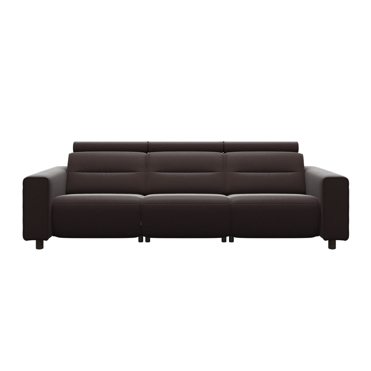 Emily Wide Arm - 3-Seater Sofa with 2 Power Seats - Paloma Chocolate - Wenge