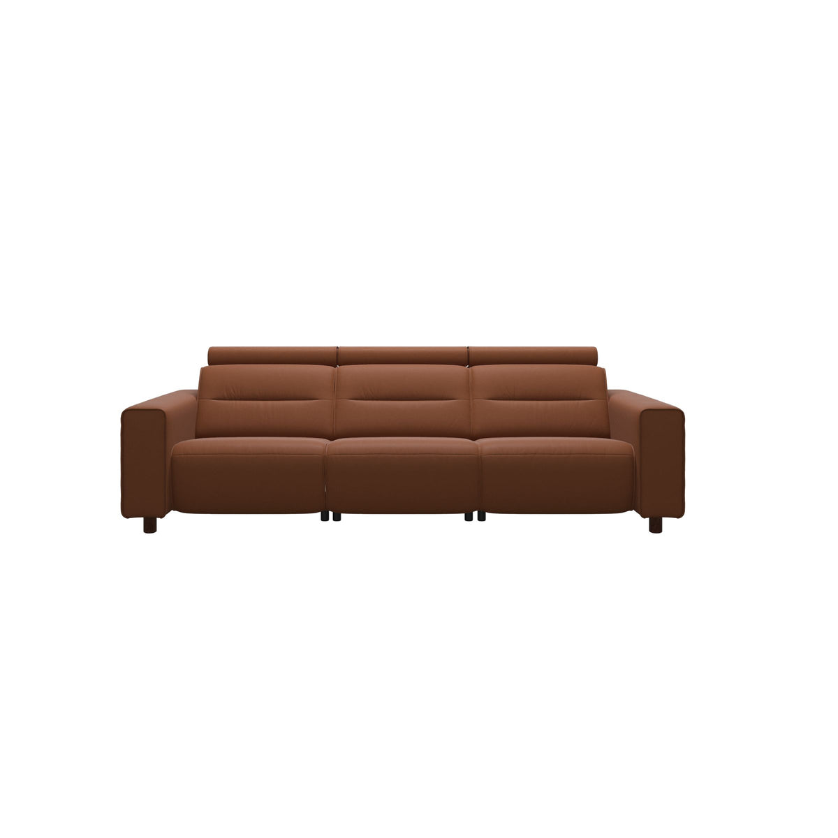 Emily Wide Arm - 3-Seater Sofa with 2 Power Seats - Paloma New cognac - Brown