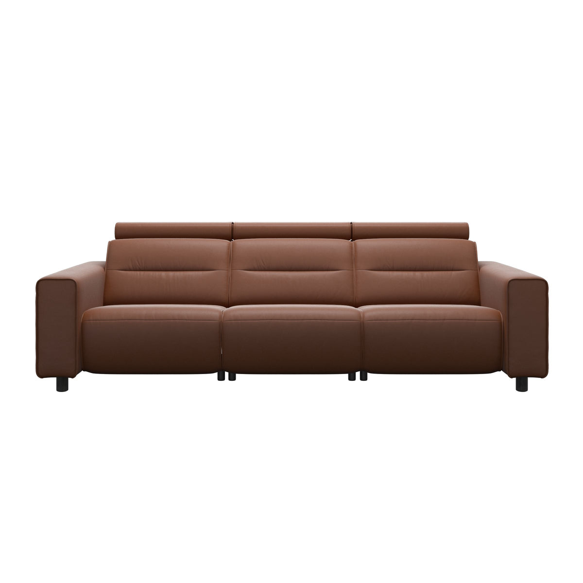 Emily Wide Arm - 3-Seater Sofa with 2 Power Seats - Paloma New cognac - Grey