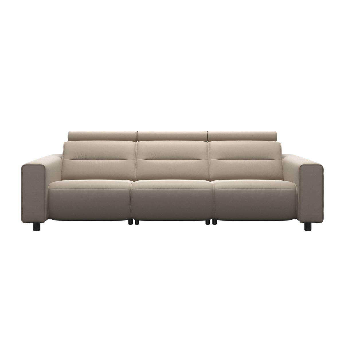 Emily Wide Arm - 3-Seater Sofa with 2 Power Seats - Paloma Mushroom - Grey