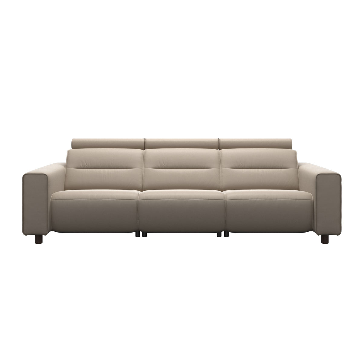Emily Wide Arm - 3-Seater Sofa with 2 Power Seats - Paloma Mushroom - Wenge