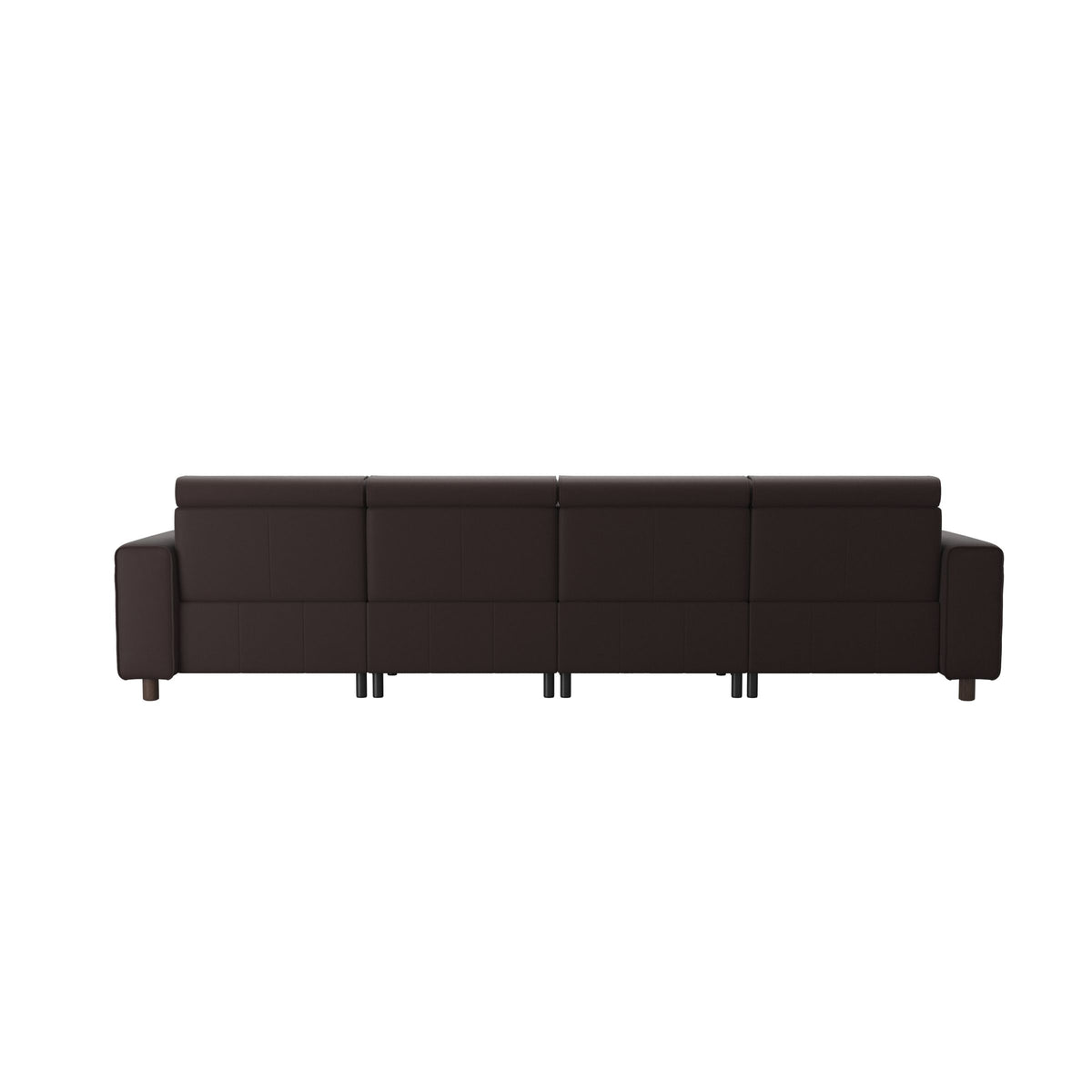 Emily Wide Arm - 3-Seater Sofa with 2 Power Seats and 1 Long Seat - Paloma Chocolate - Wenge