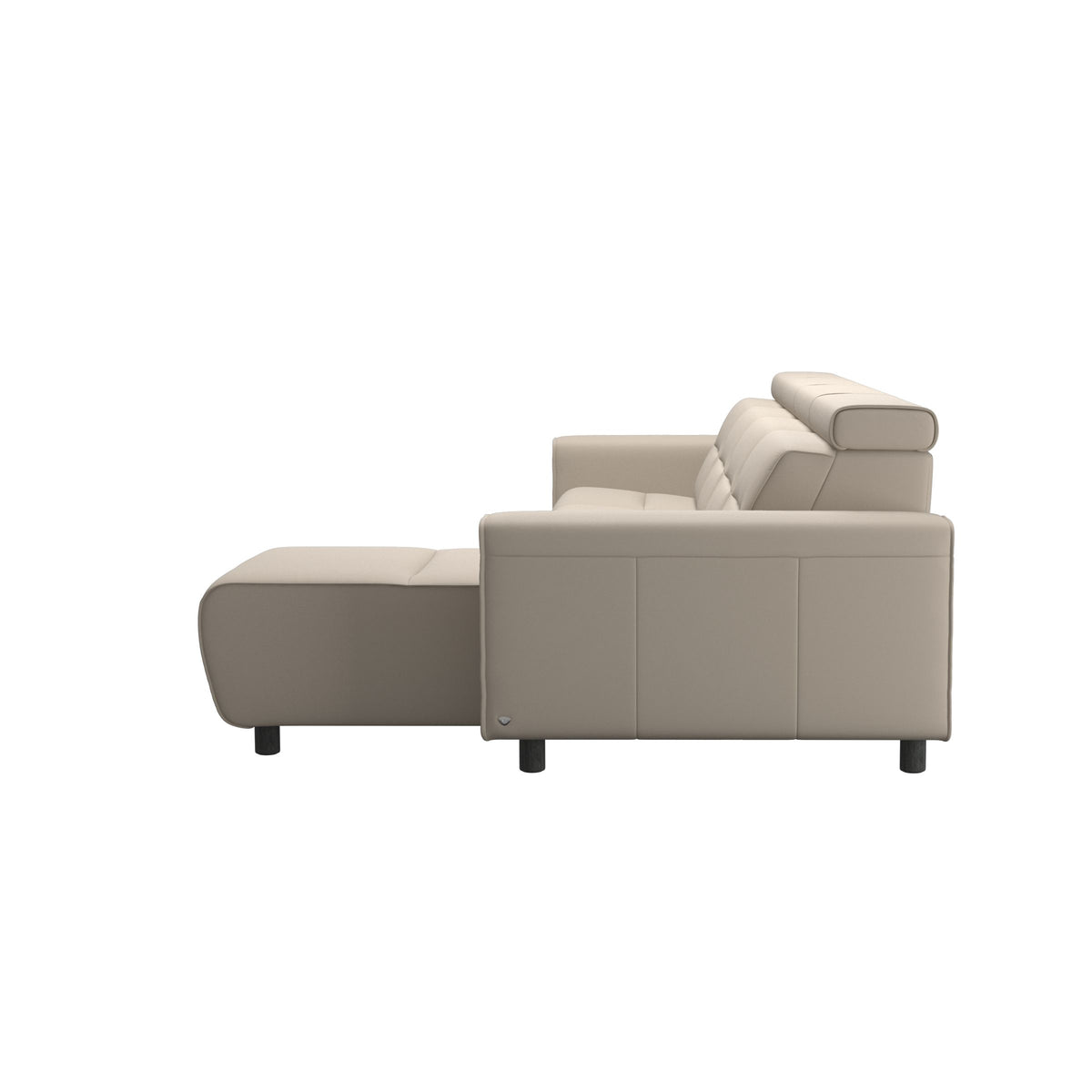 Emily Wide Arm - 3-Seater Sofa with 2 Power Seats and 1 Long Seat - Paloma Fog - Grey