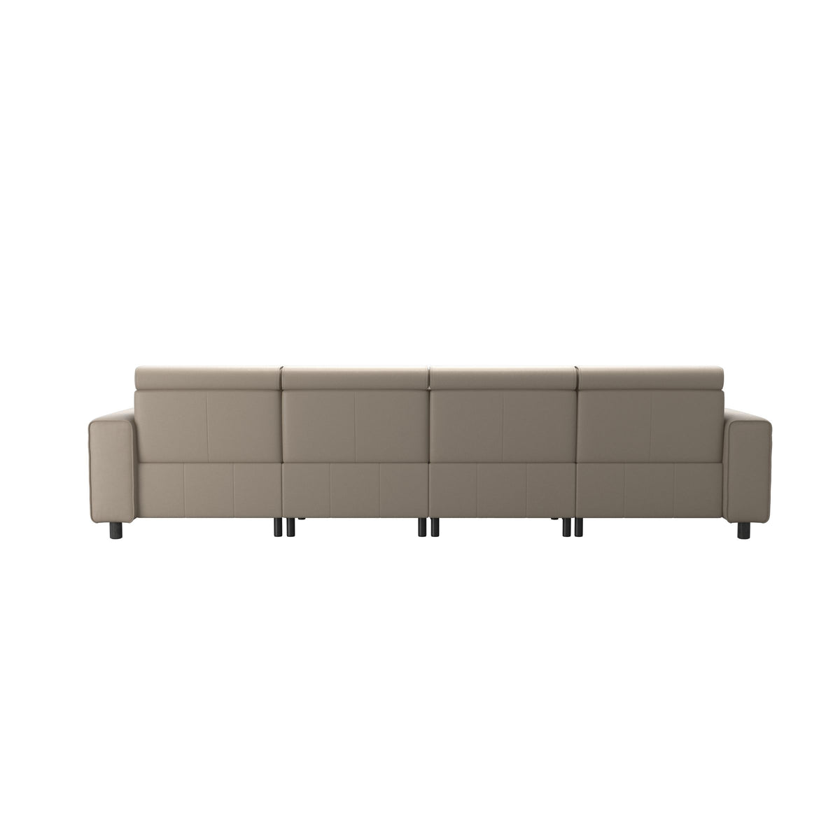 Emily Wide Arm - 3-Seater Sofa with 2 Power Seats and 1 Long Seat - Paloma Mushroom - Grey
