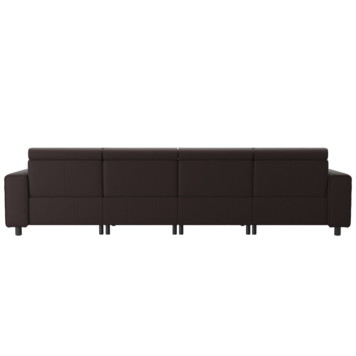 Emily Wide Arm - 4-Seater Sofa with 2 Power Seats - Paloma Chocolate - Grey