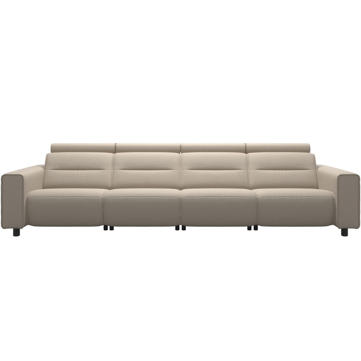 Emily Wide Arm - 4-Seater Sofa with 2 Power Seats - Paloma Fog - Grey