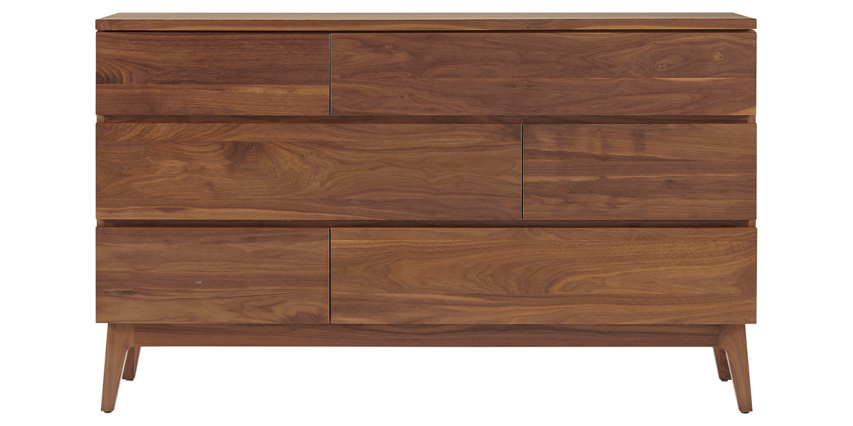 West Bros Serra 6 Drawer Dresser in 79 Toast