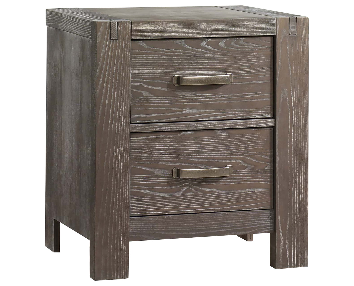 Sugar Cane Brushed Oak | Rustico Nightstand | Valley Ridge Furniture