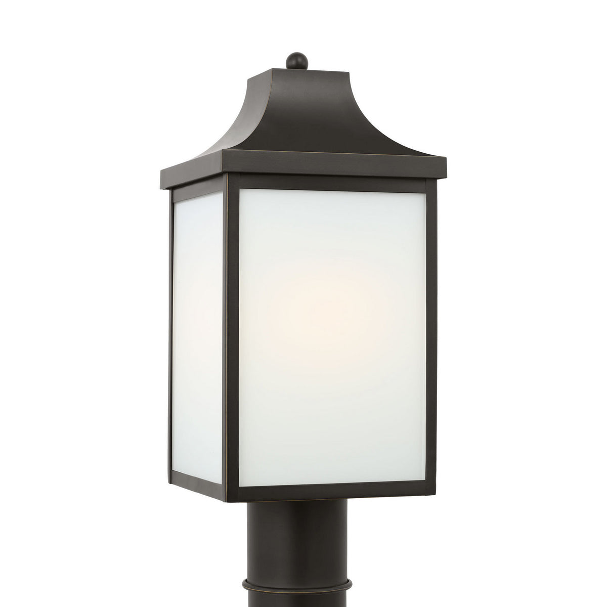 Saybrook 16.5" Post Lantern — Smooth White