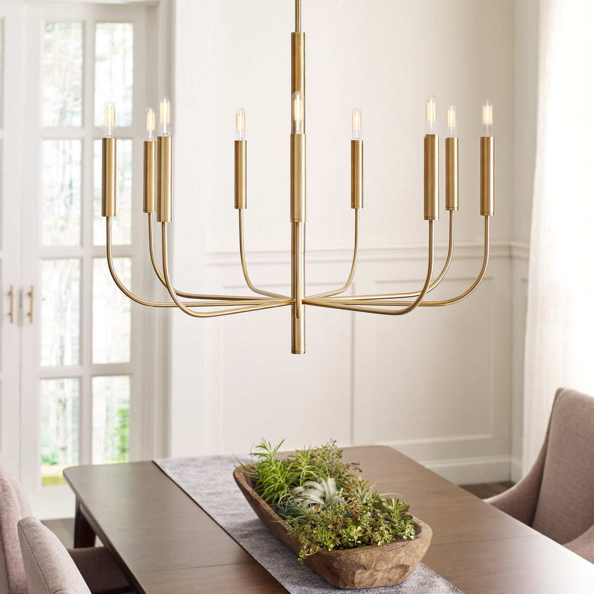 Nine Light Chandelier — 25.75", 60 W