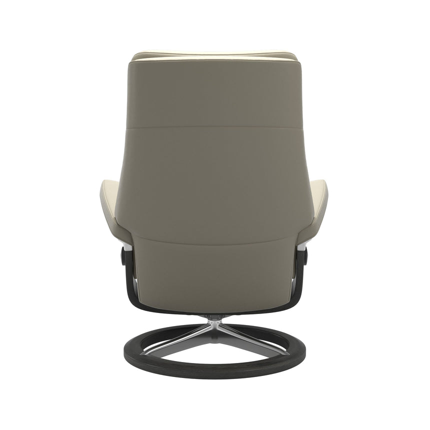 Paul Recliner - Signature Base - Paloma Light Grey - Grey Wood