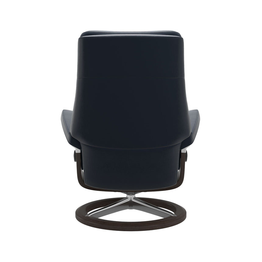 Paul Recliner - Signature Base - Paloma Oxford Blue - Wenge Wood