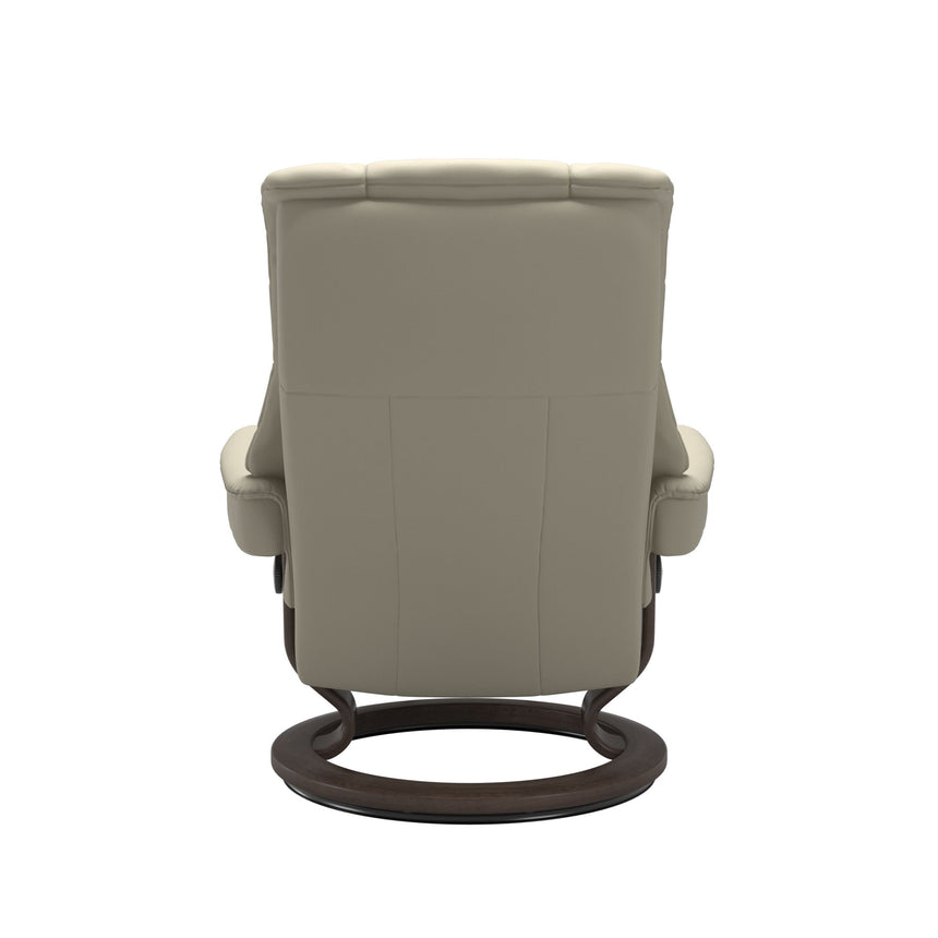 Mayfair Recliner - Classic Base - Paloma Light Grey - Wenge Wood