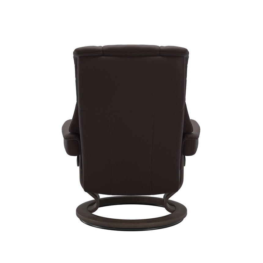 Mayfair Recliner - Classic Base - Paloma Chocolate - Wenge Wood