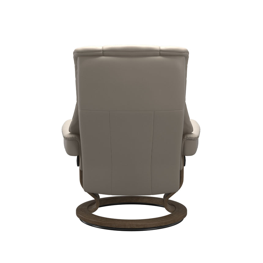Mayfair Recliner - Classic Base - Paloma Fog - Smoked Oak Wood