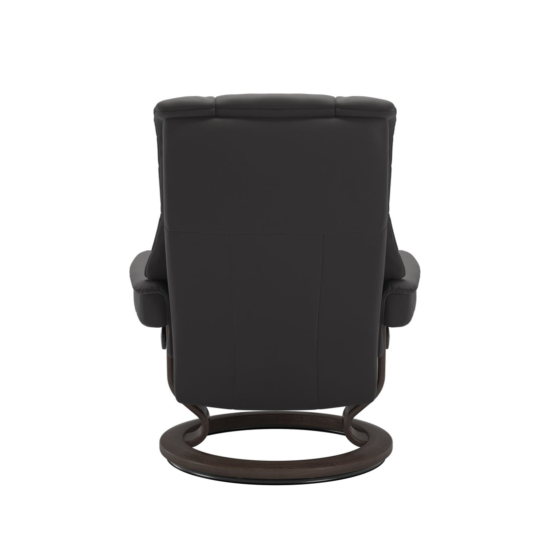 Stressless Mayfair Recliner Classic Base in Paloma Rock, Wenge, back view