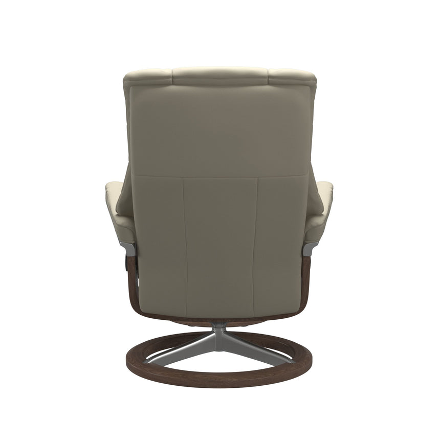 Mayfair Recliner - Signature Base - Paloma Light Grey - Walnut Wood