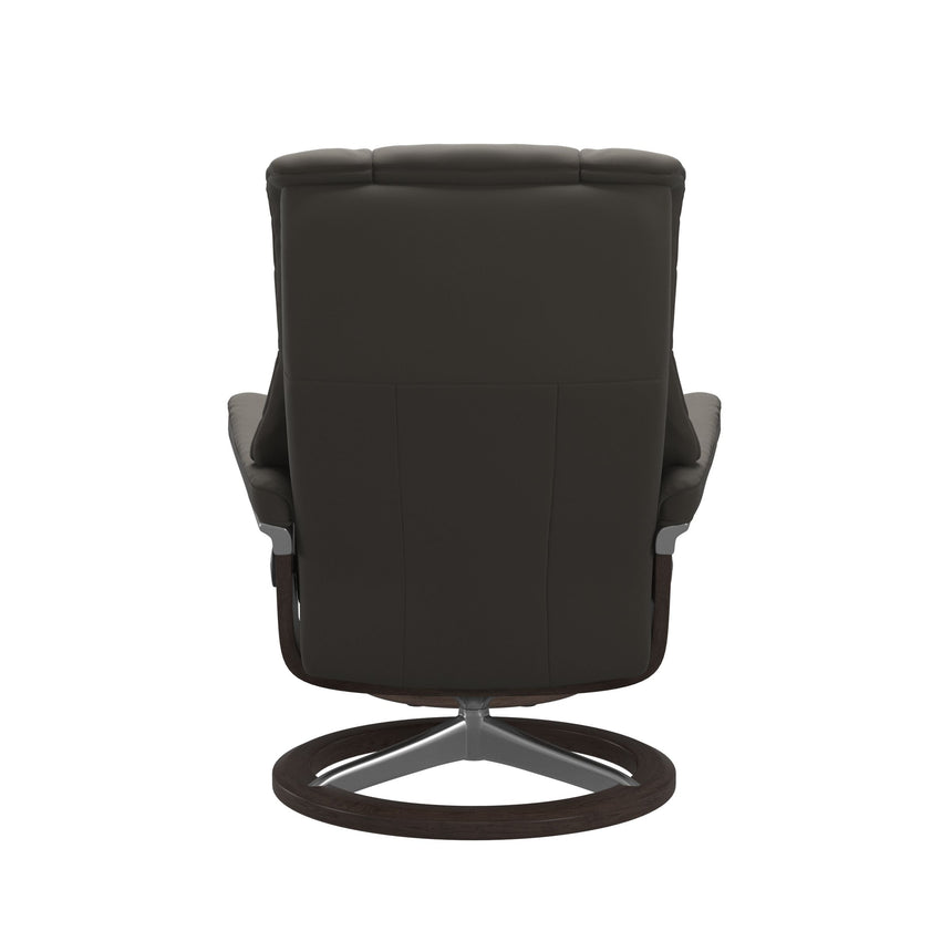 Mayfair Recliner - Signature Base - Paloma Metal Grey - Wenge Wood