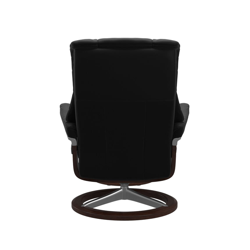Mayfair Recliner - Signature Base - Paloma Black - Brown Wood